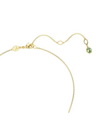 Chroma Cushion Cut Multicolored Gold-Tone Plated Pendant Necklace