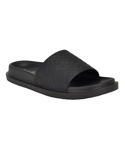 Мужские GUESS Men's Vartino Elevated Slip On Pool Slides
