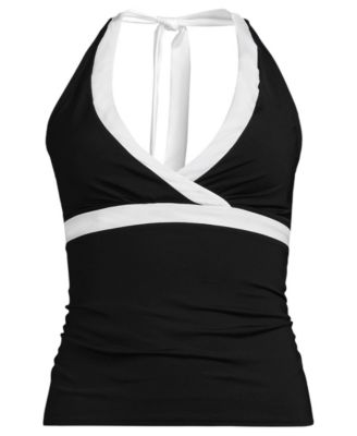 Women's D-Cup V-Neck Halter Tankini Top