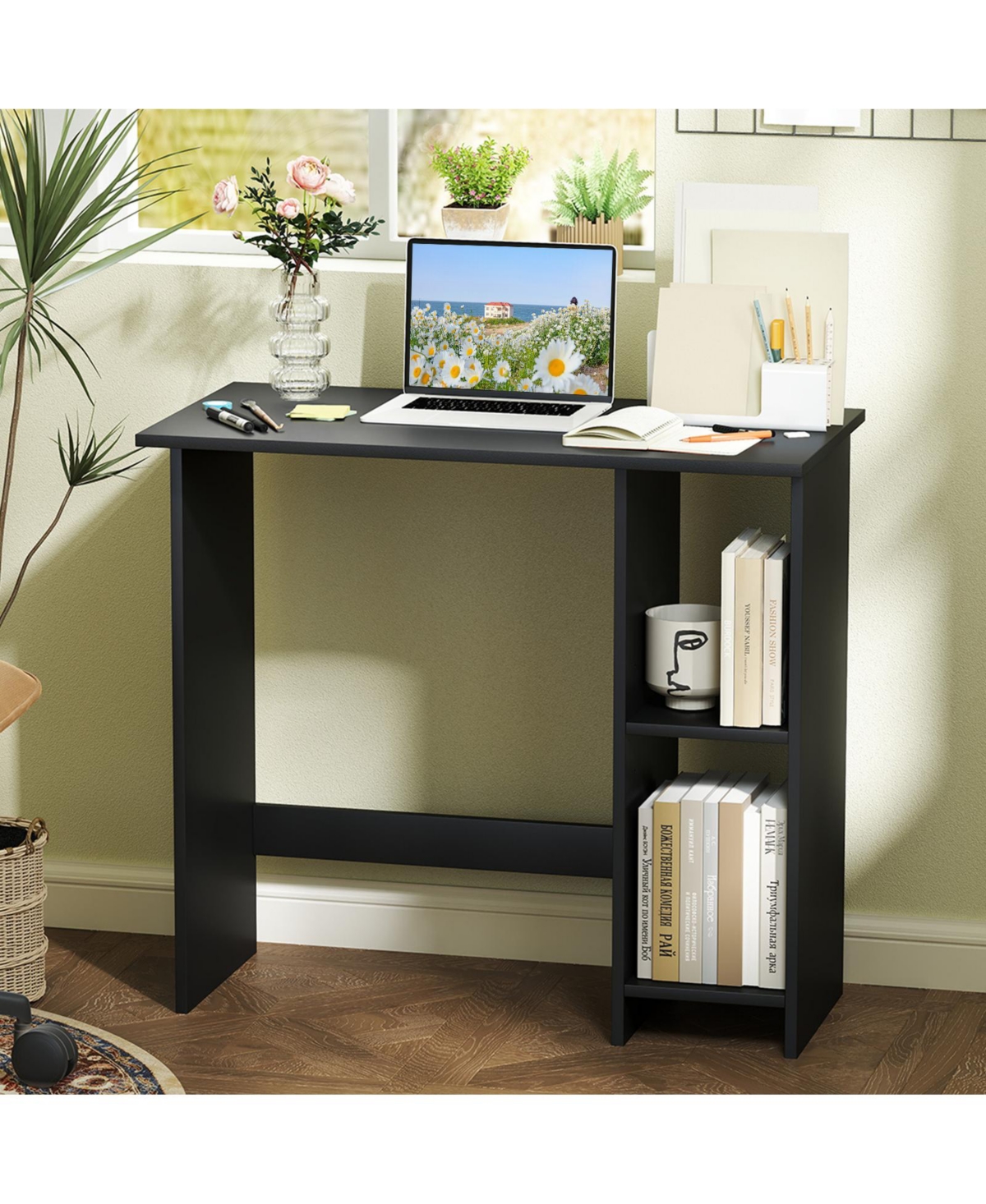 Computer Desk with Storage and Adjustable Shelf for Organized and Efficient Workspace
