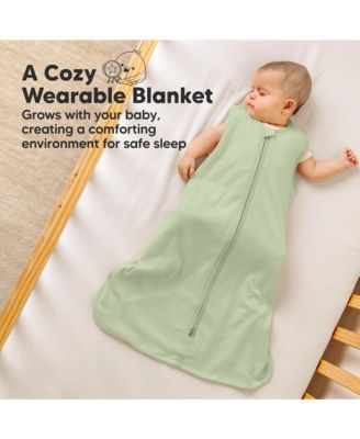2-Pack Snooze Baby Sleep Sacks, Cotton Wearable Blanket, Soft Toddler Sleeping Bag, Smooth Zipper