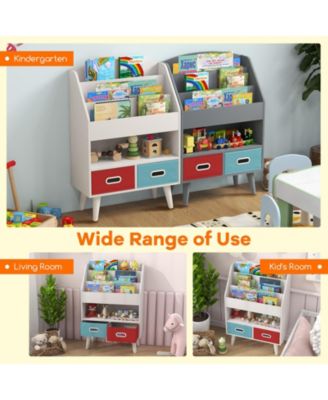 Kids Bookshelf with Open Compartment for Toddlers for Easy Access to Books and Toys