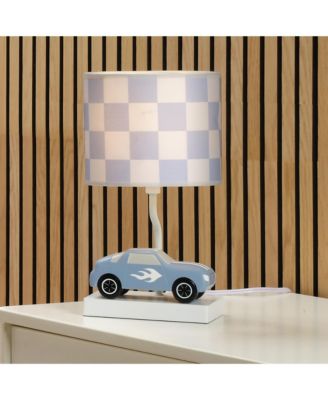 Little Racer Hand Painted Car/Transportation Lamp w/ Shade and Bulb