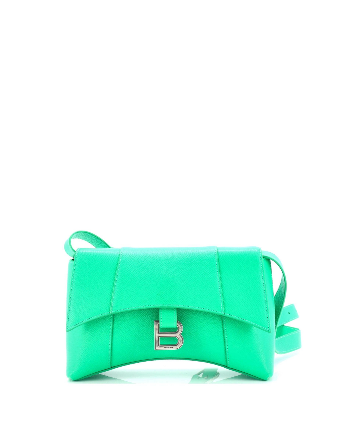 Small Downtown Soft Hourglass Shoulder Bag Leather - Green