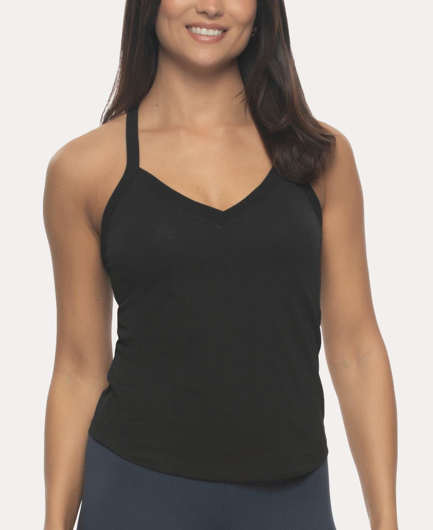 Женские топы Felina 2-Pack Pima Cotton Racerback, цвет: Tuxedo — фото 4