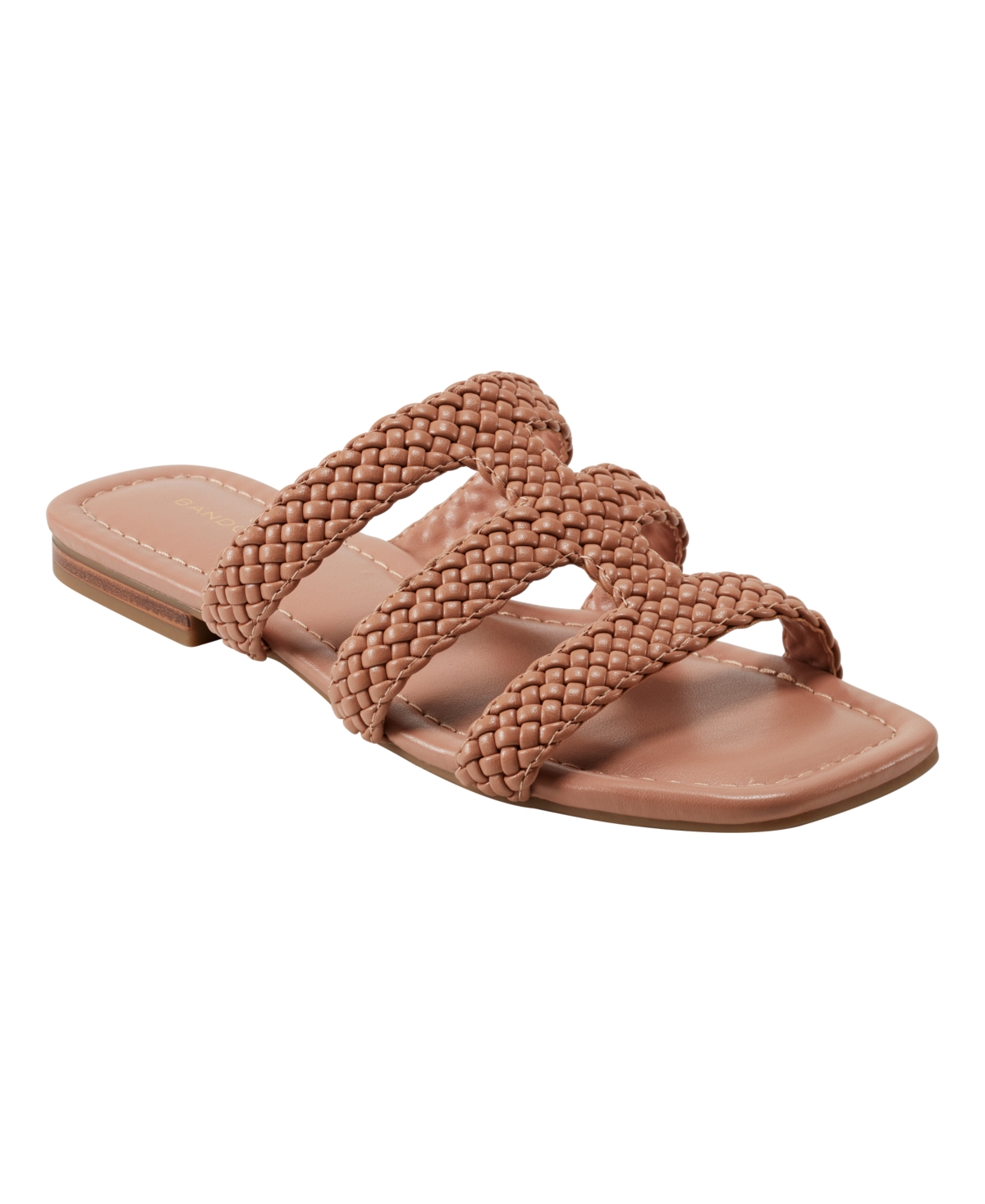 Women's Sumer Woven Caged Flat Slide Sandals - Silver