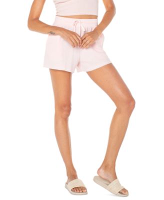 Juniors' Midnight Moon Striped Drawstring Shorts