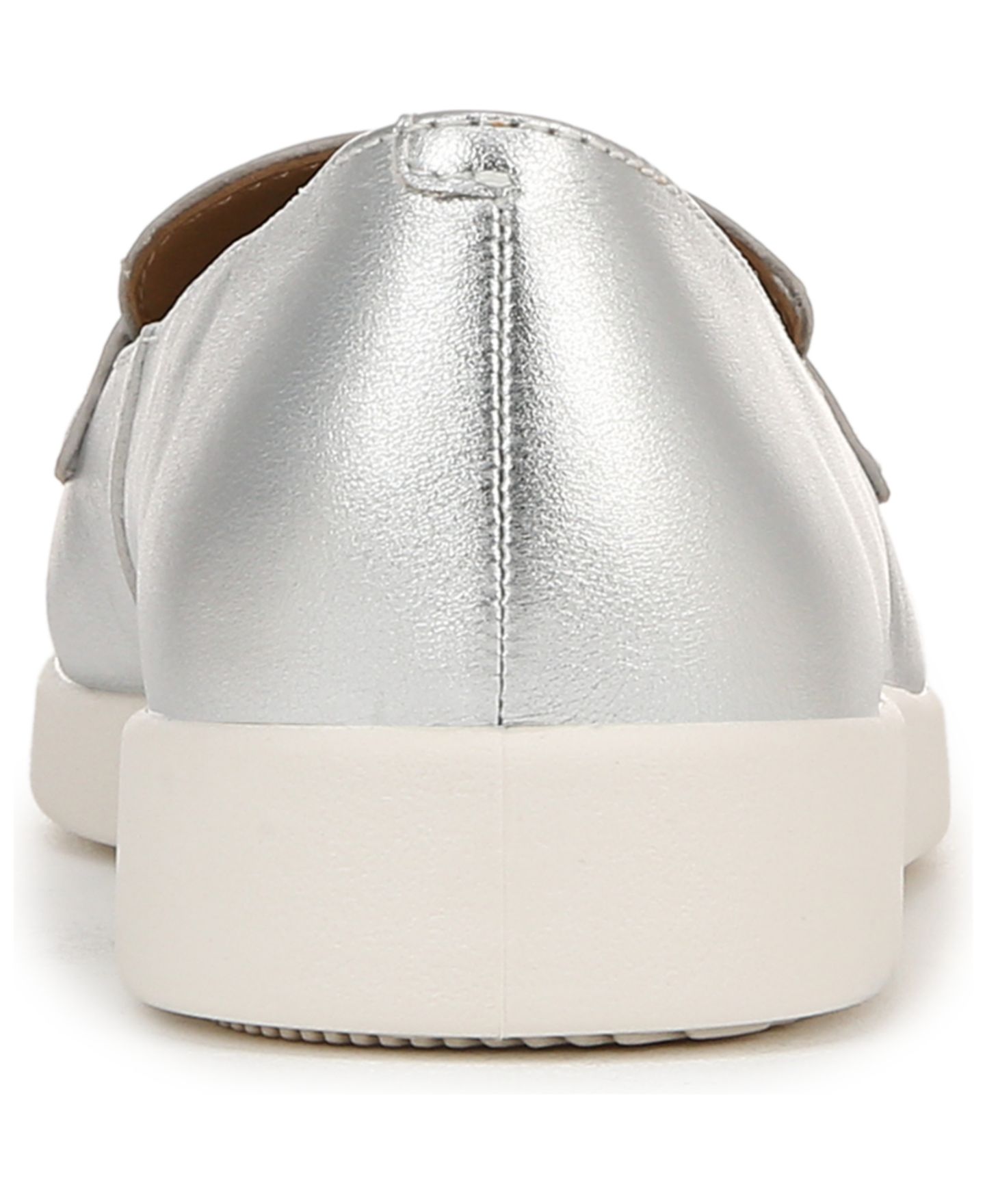 Женские туфли Naturalizer Karis Closed Round Toe Hybrid Penny, цвет: Серебряный кожаный — фото 3