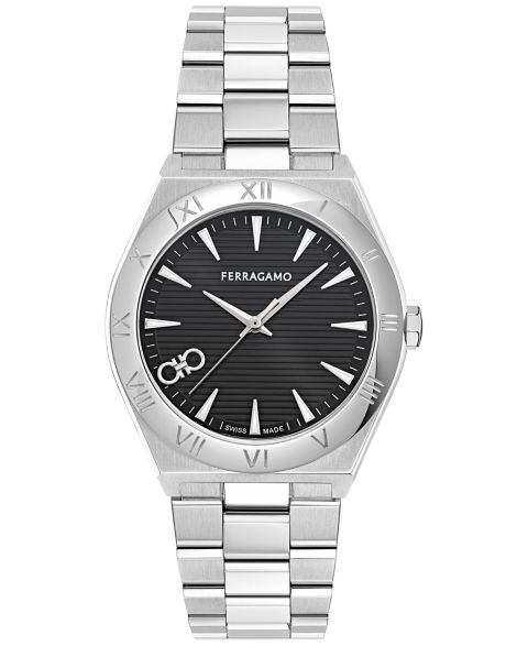 Мужские часы Ferragamo Swiss Vega Stainless Steel Bracelet Watch 40mm