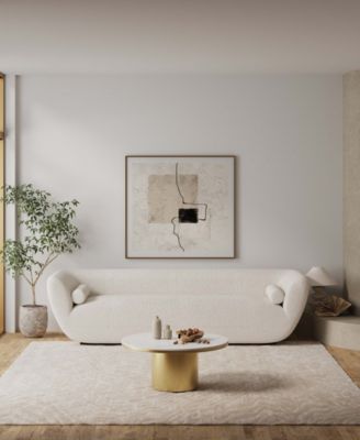 Glenn 31.49" Modern Sintered Stone Top Coffee Table