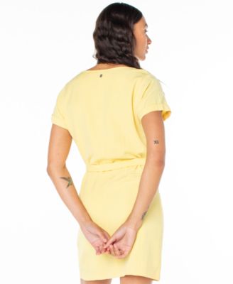 Juniors' Kona Belted Short-Sleeve Mini Dress