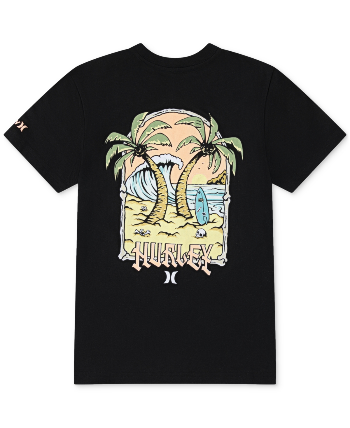Hurley Big Boys Palm Beach Graphic Short-Sleeve Cotton T-Shirt