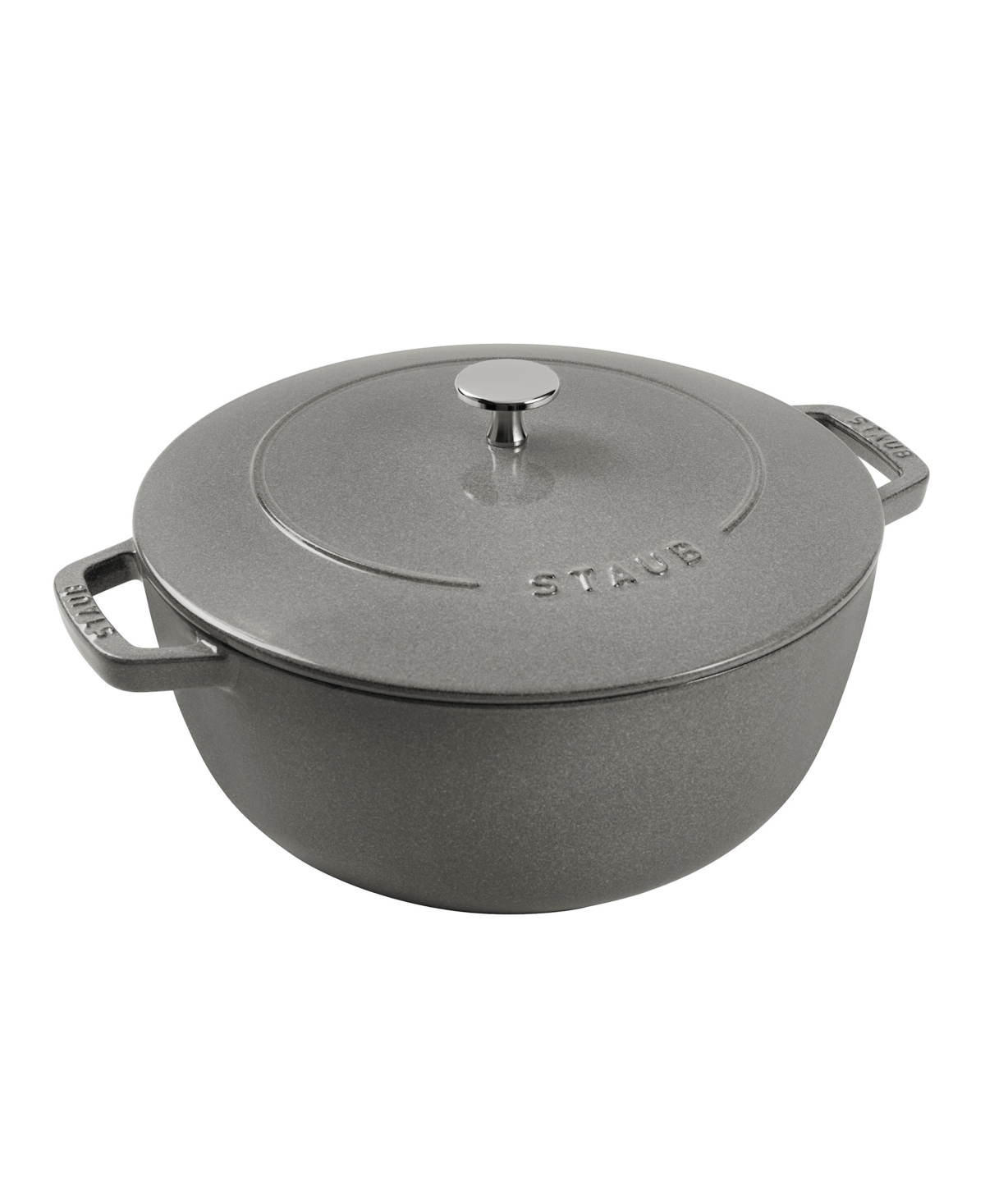 Staub Enameled Cast Iron 5 Qt. Essential French Oven In Graphite Gray