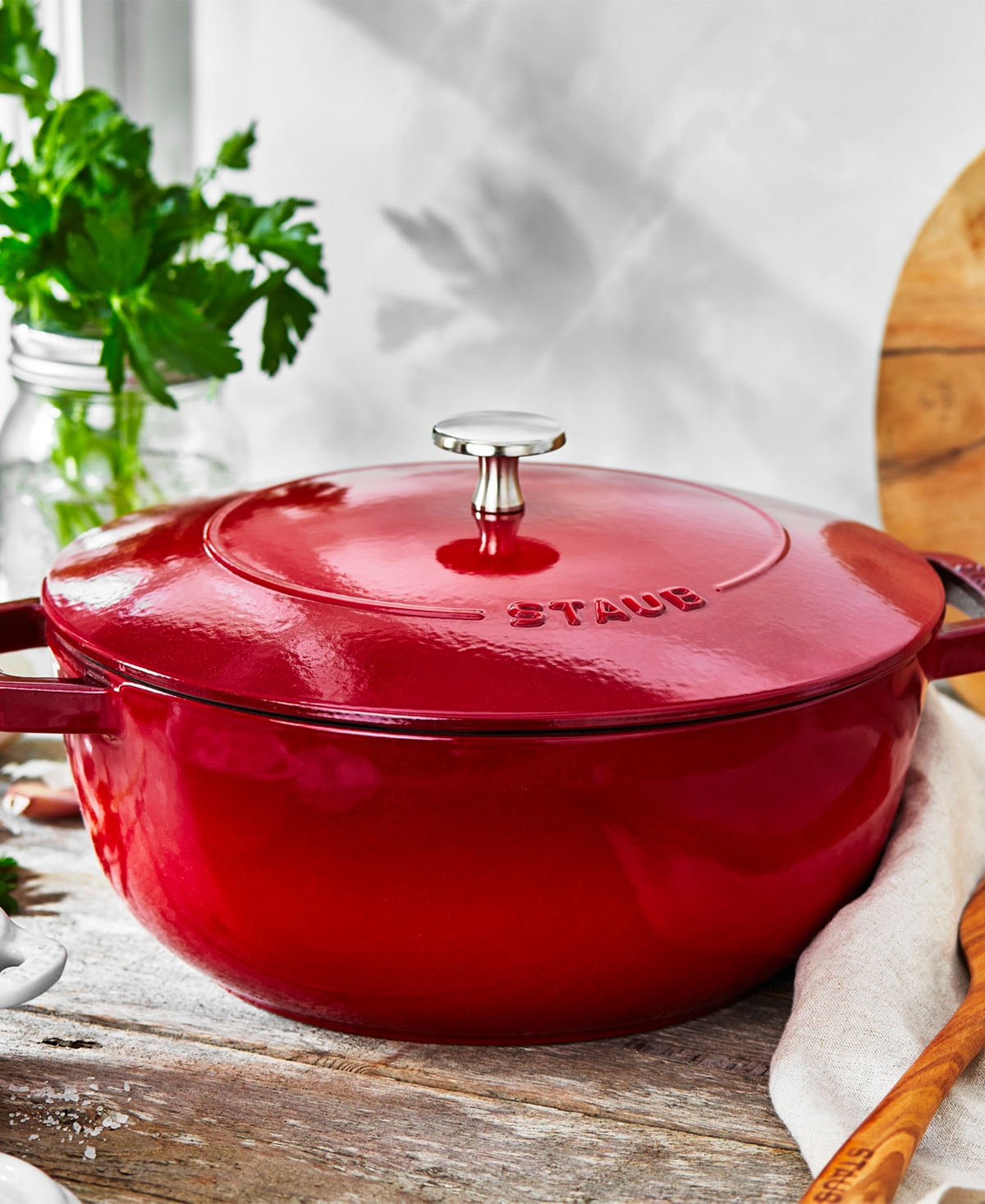 Staub Cast Iron 5-qt. Essential French Oven In Cherry