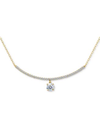 Cubic Zirconia Pendant Necklace (2-1/6 ct. t.w.), 16" + 2" extender, Exclusively at Macy's