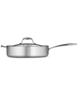 Tri-Ply Clad Stainless Steel 6-Qt. Covered Deep Sauté Pan