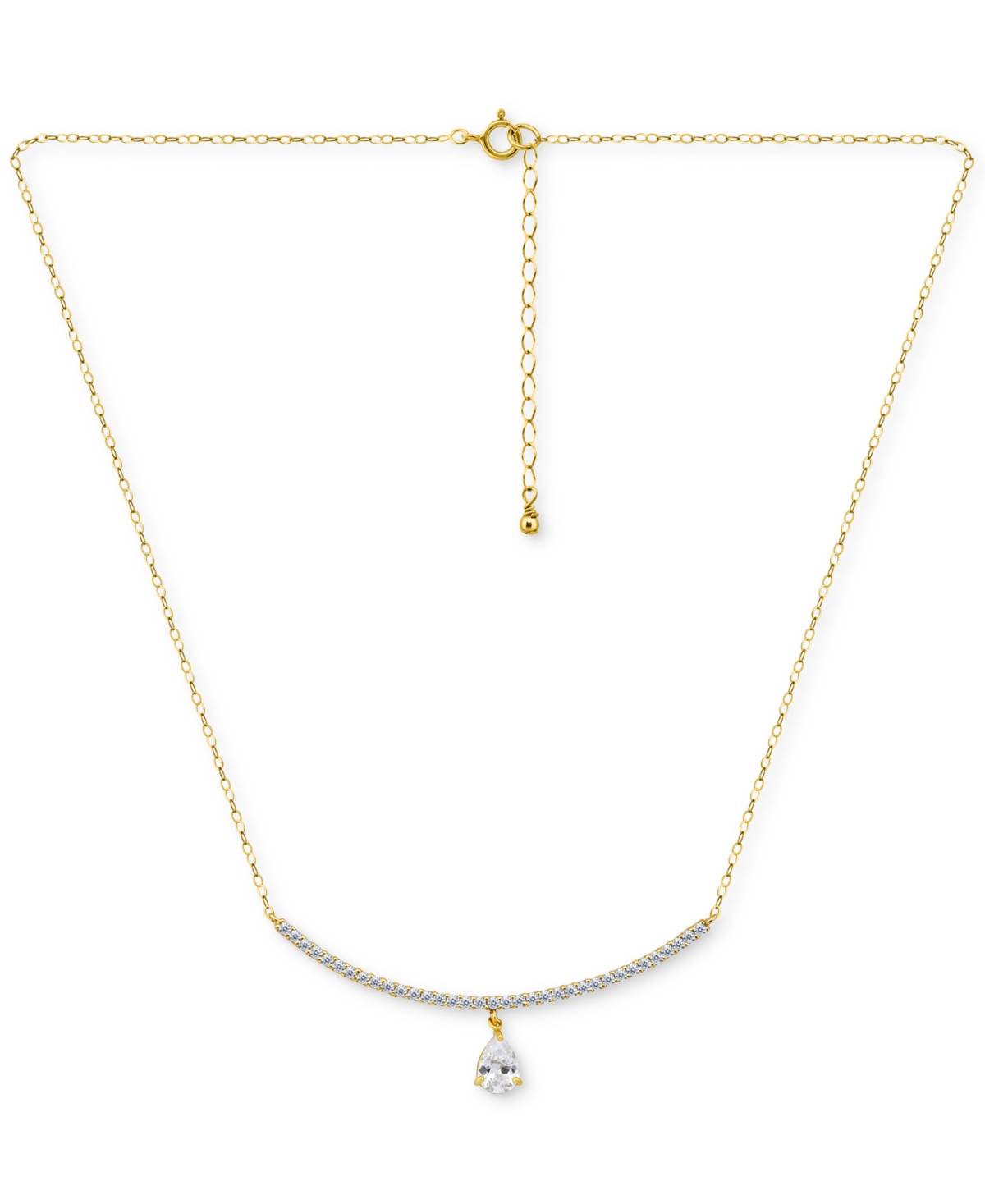 Giani Bernini Cubic Zirconia Pendant Necklace (1-7/8 Ct. T.w.) In Sterling Silver, 16" + 2" Extender In Gold