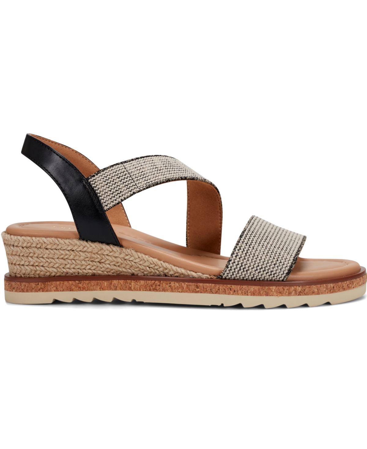 EASY SPIRIT WOMEN'S SABINA STRAPPY LOW WEDGE SANDALS 