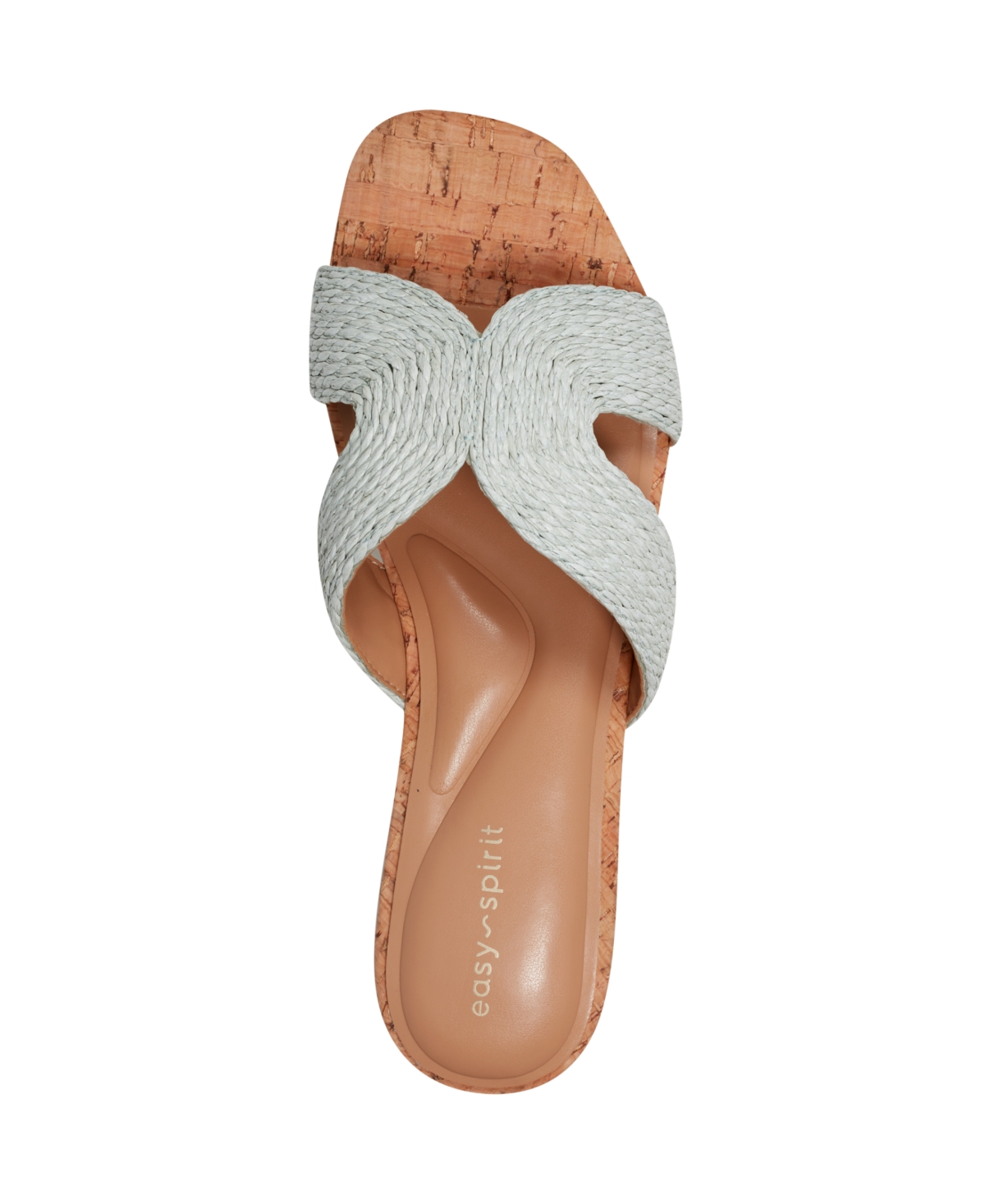Shop Easy Spirit Women's Christy Slip On Casual Flat Sandals In Light Blue