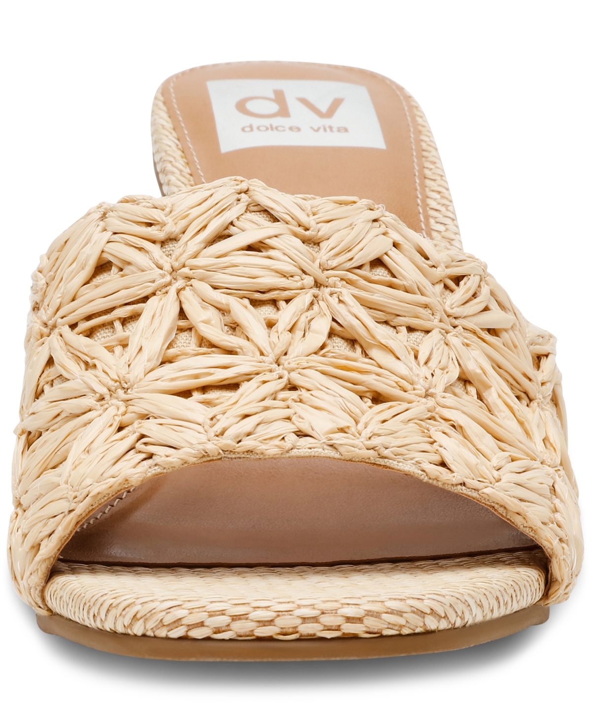 Dv Dolce Vita Women's Honey Raffia Block-heel Dress Sandals In Natural Raffia