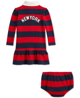 Baby Girls Striped Yankees Jersey Dress