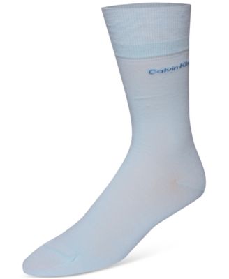 Men's Socks, Giza Cotton Flat Knit Crew