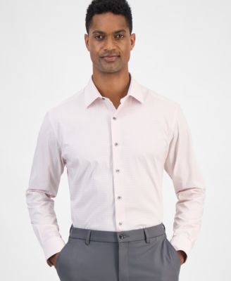 Alfani - Men's Round Medallion Print Dress Shirt