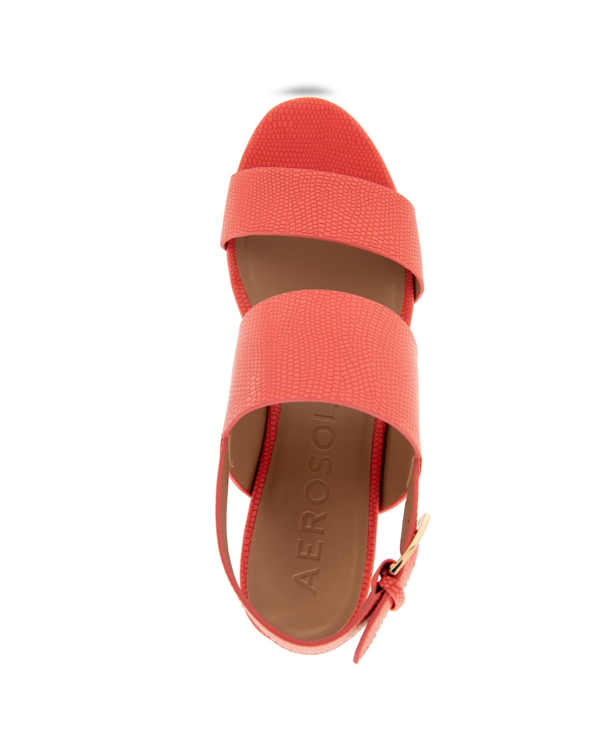 AEROSOLES WOMEN'S CAMILIA ROUND TOE PLATFORM SANDALS 