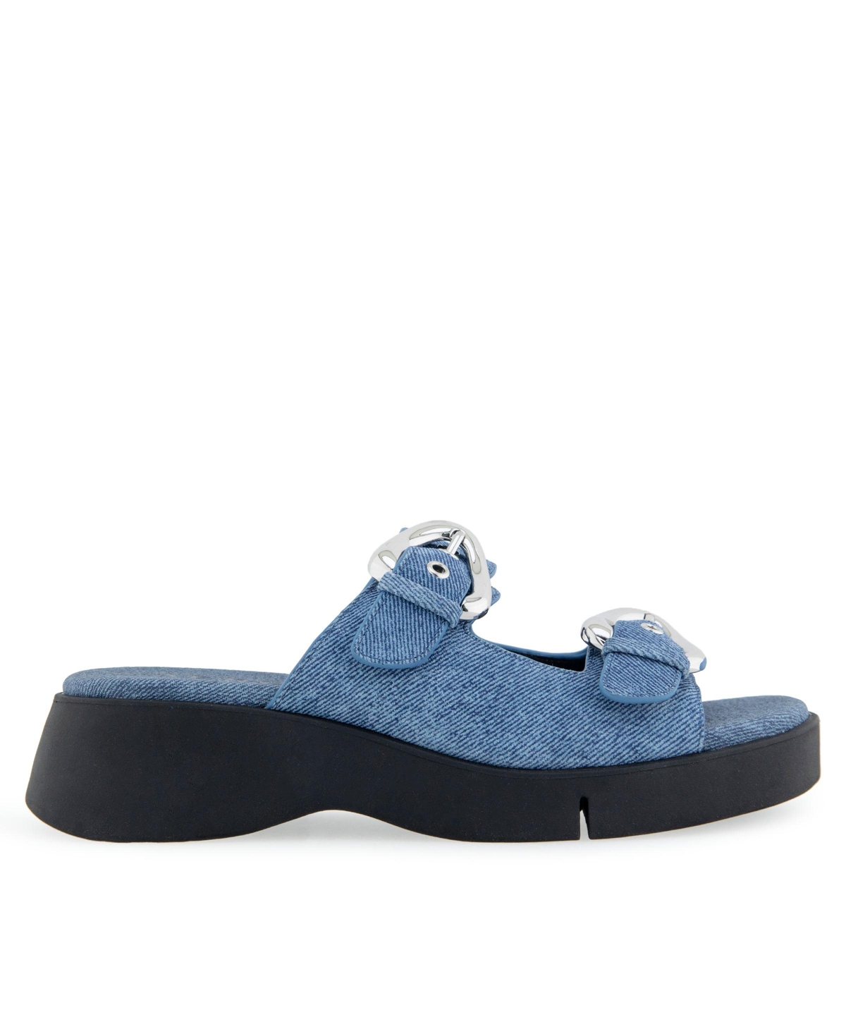 AEROSOLES WOMEN'S FAITH ROUND TOE FLATFORM SANDALS 