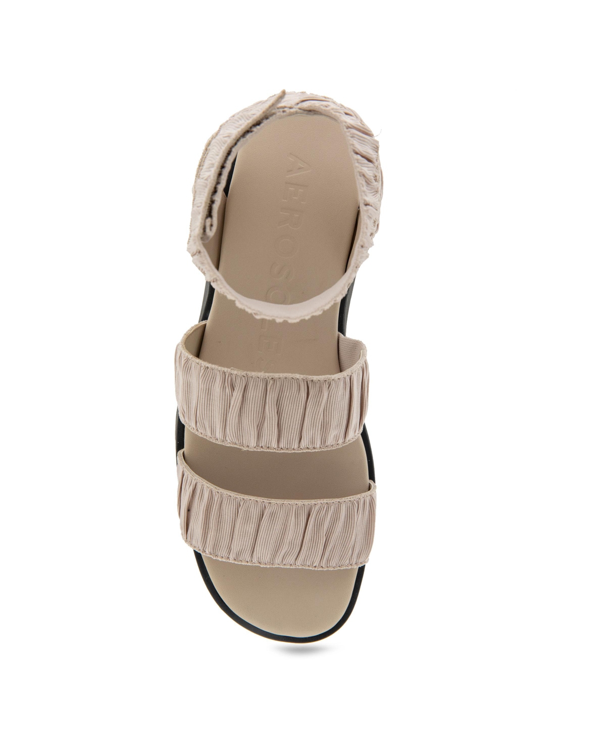 AEROSOLES WOMEN'S FIONA ROUND TOE FLATFORM SANDALS 