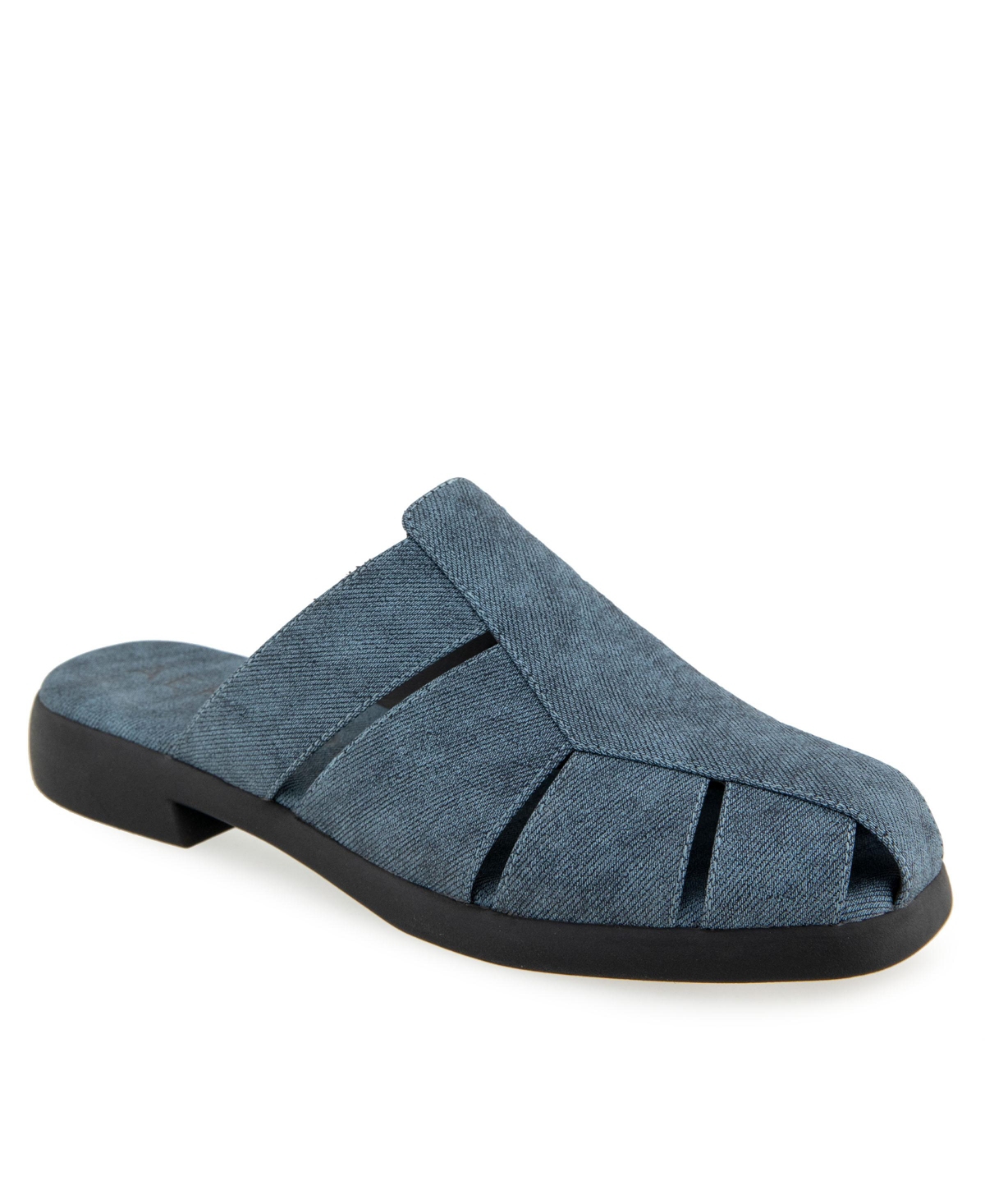 AEROSOLES WOMEN'S 4EVER ALMOND TOE FLAT MULE 