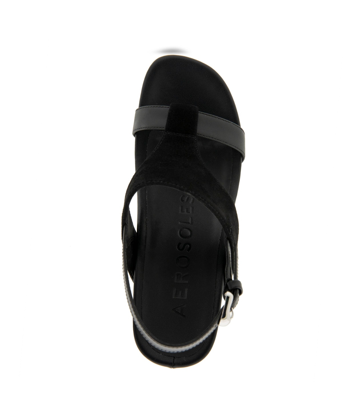 AEROSOLES WOMEN'S MACKENZIE ROUND TOE PLATFORM SANDALS 