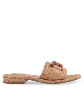 Women's Big Charm Slide Open Toe Sandals