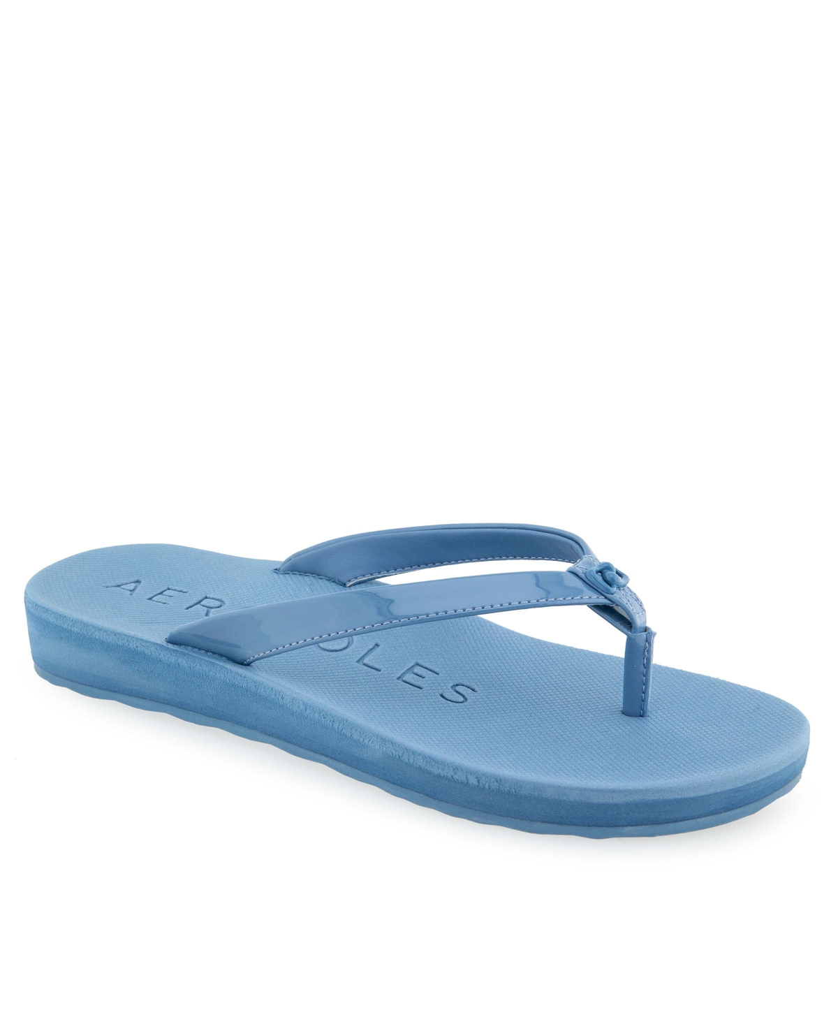 Aerosoles Jace Flip Flop In Blue Jean