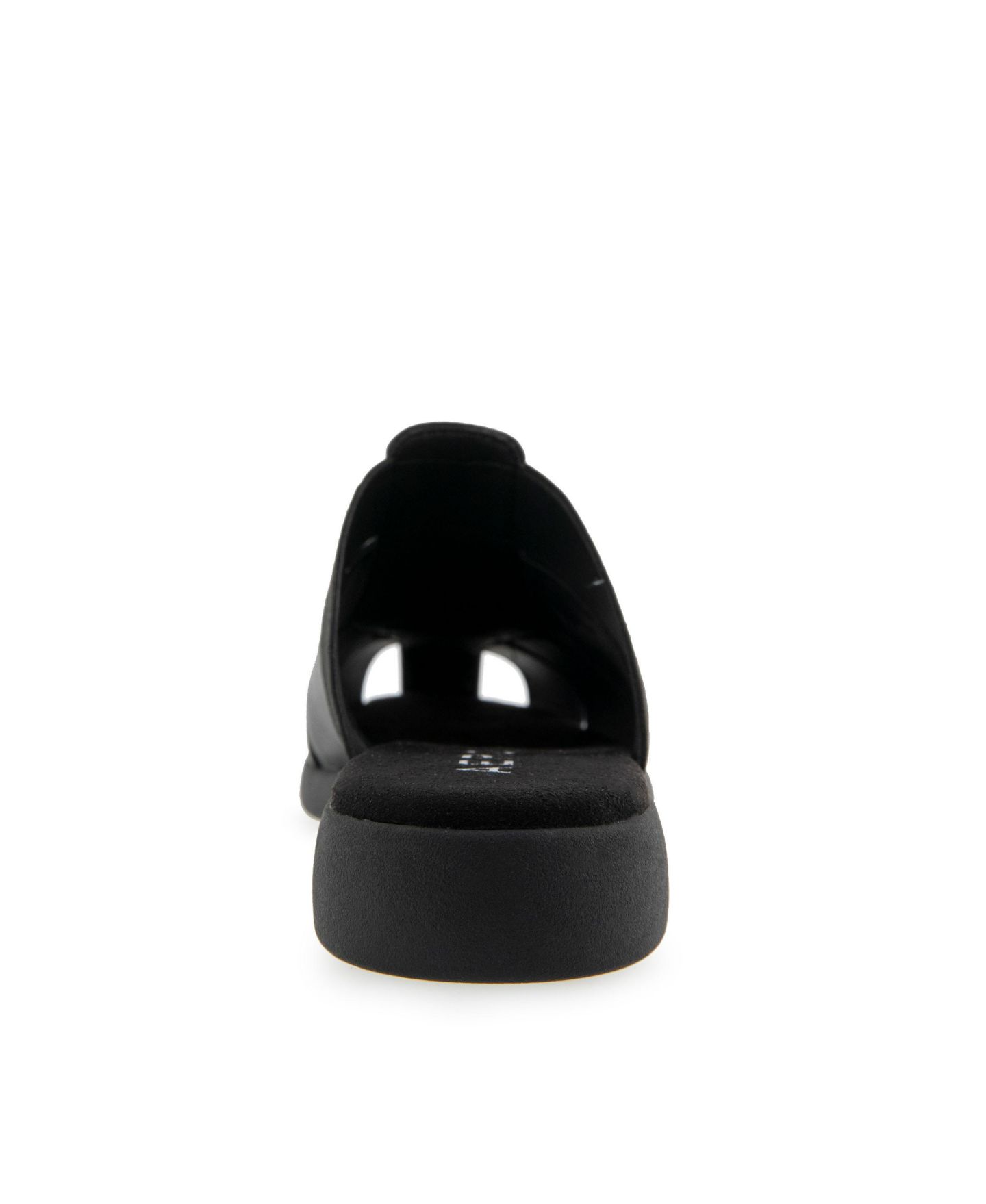 Женские сабо Aerosoles 4Ever Almond Toe Flat Mule, цвет: Чёрная искусственная кожа — фото 3
