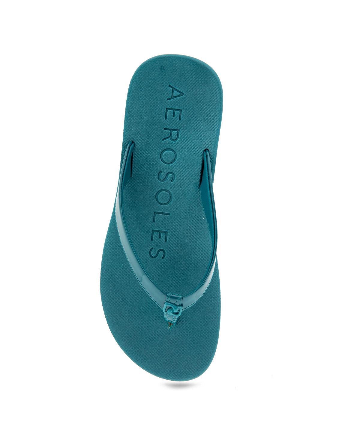 Shop Aerosoles Women's Jace Round Toe Thong Sandals In Teal