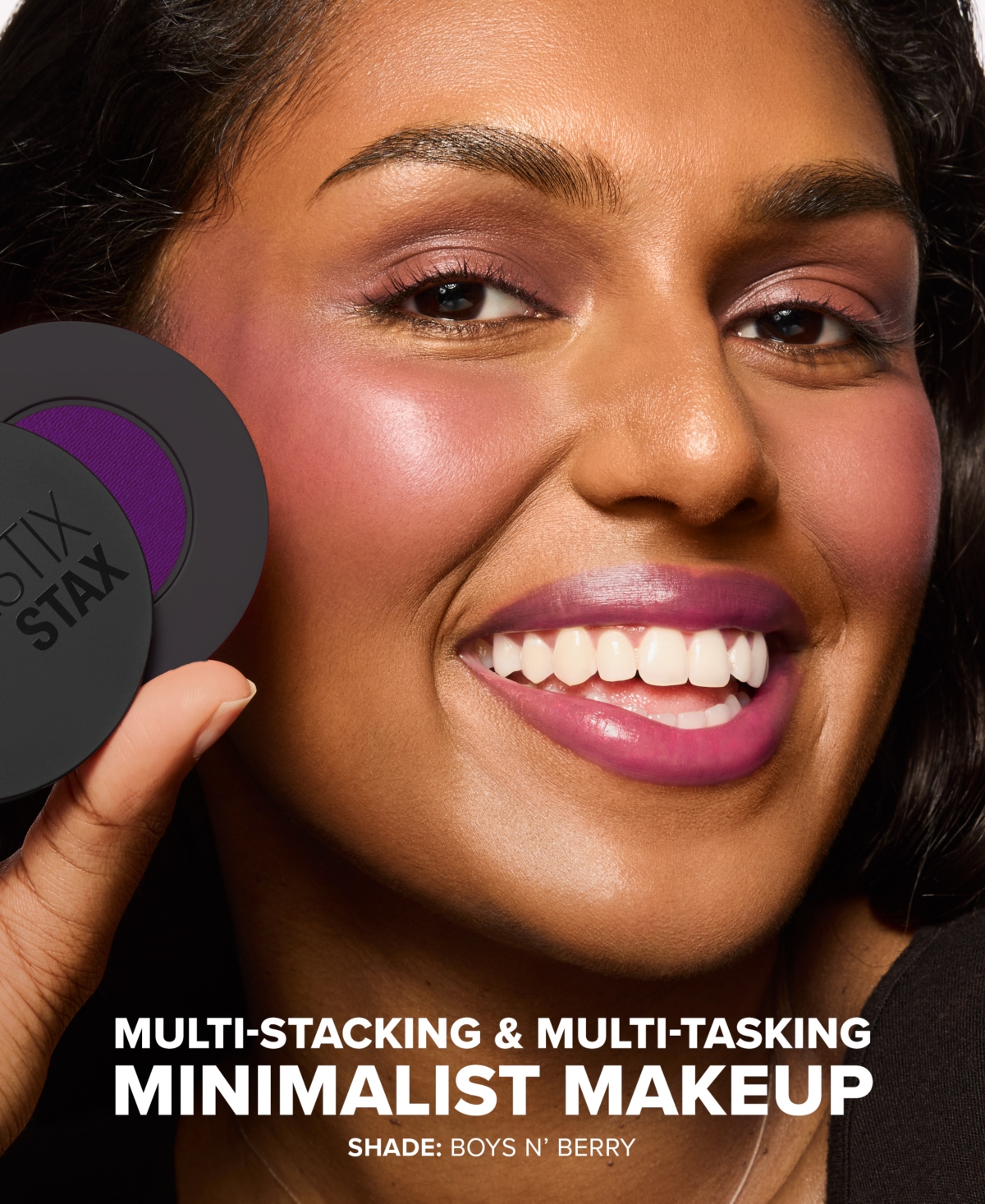 Nudestix Stax All Over Color Blush Balm In Boys N' Berry