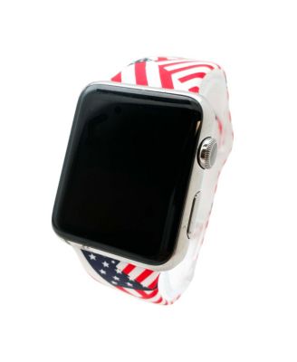 American Flag Printed Silicone Apple Watch Band