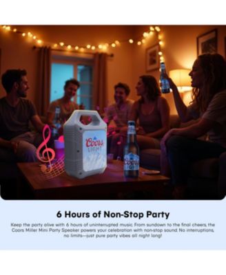Mini Party Speaker with LED Lights and FM Radio