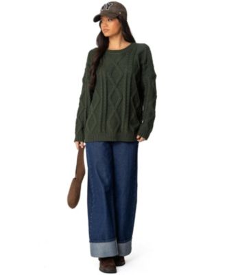 Women's Kennedy oversized cable knit sweater