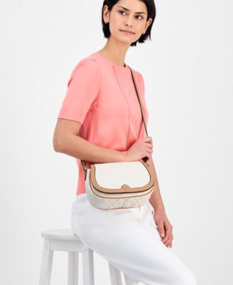 Small Quilted Saddle Crossbody, Exclusively at Macy's 
