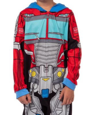 Big Boys Retro Autobots Hooded Union Suit Character Pajama