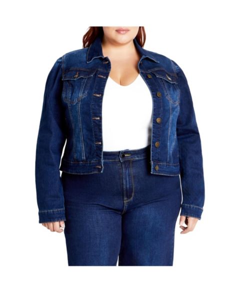 Женские куртки CITY CHIC Plus Size Kira Denim Jacket