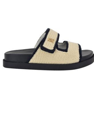 Women's Landyn Crochet Double Band Flat Sandals