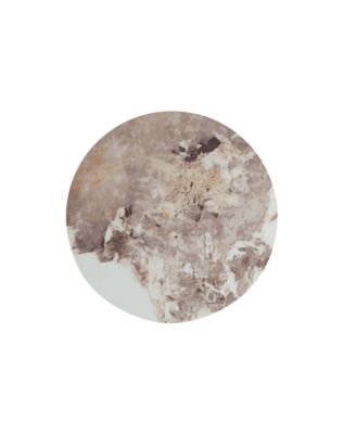 Alondra 19.68" Modern Round Sintered Stone Top End Table