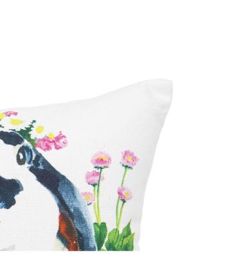 Bunny & Ducks Easter Spring Themed Printed Mini Accent Pillow