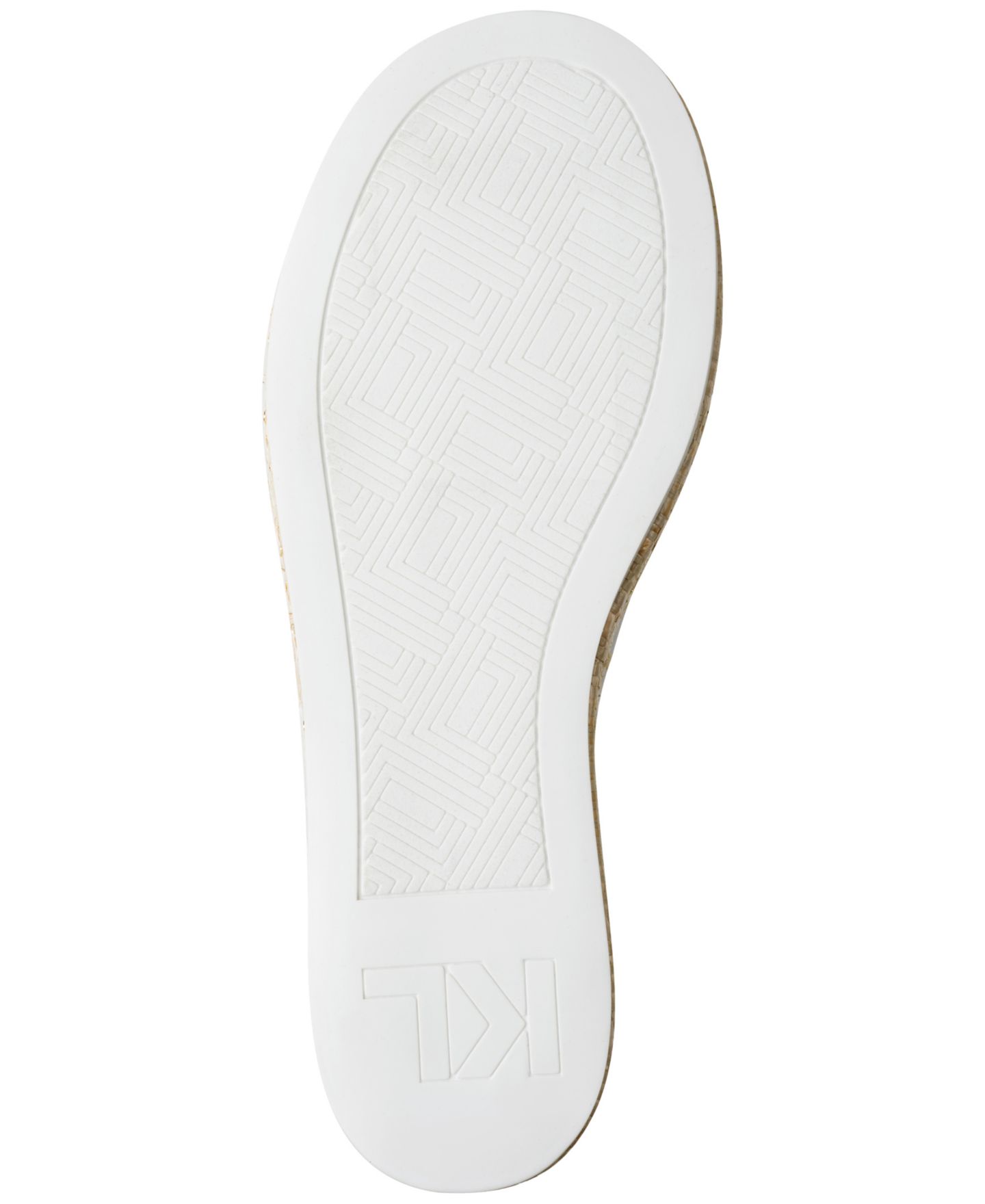 Женские сандалии KARL LAGERFELD PARIS Calvina Slide Wedge, цвет: Натуральный / Яркий белый — фото 5
