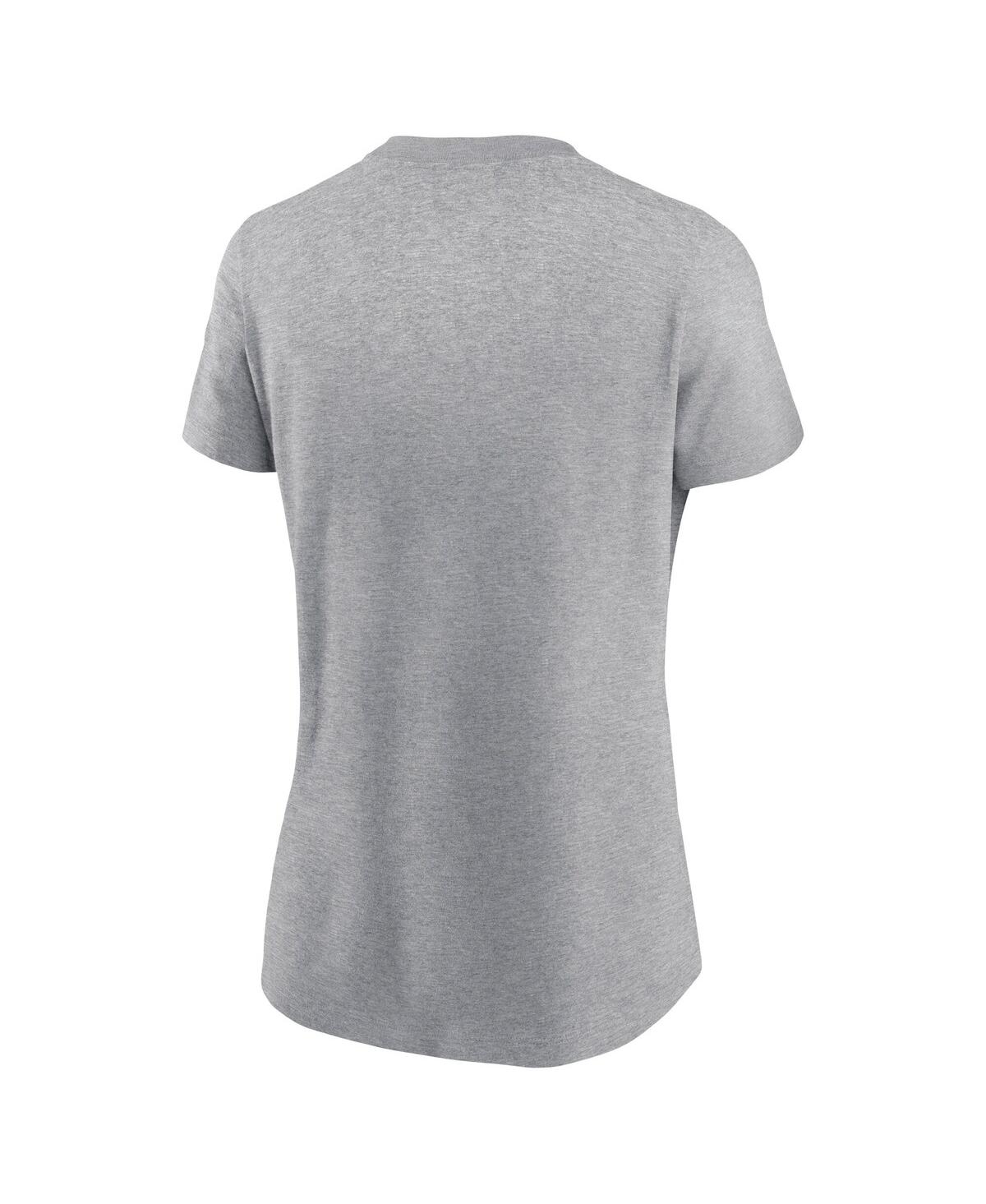 Nike Women's Heather Gray Philadelphia Eagles 2024 Nfc Champions Locker Room Trophy Collection T-shirt In Heather Gray