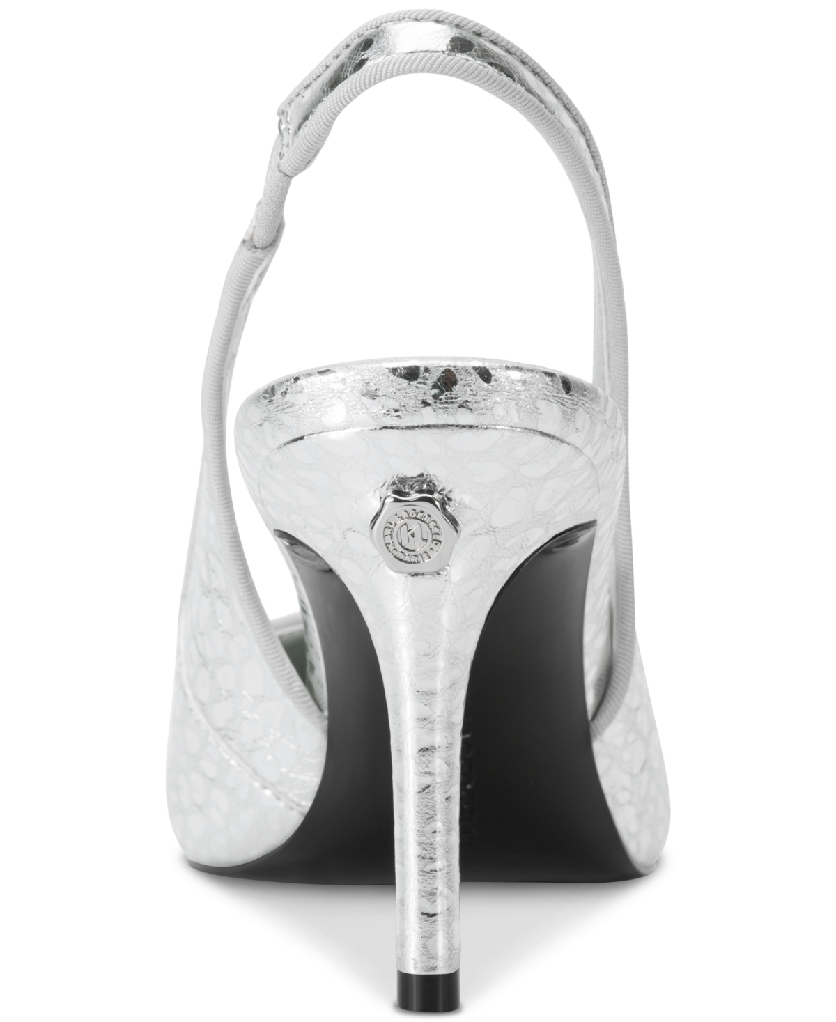 Shop Karl Lagerfeld Women's Rosalyn Slingback Pumps In Silver