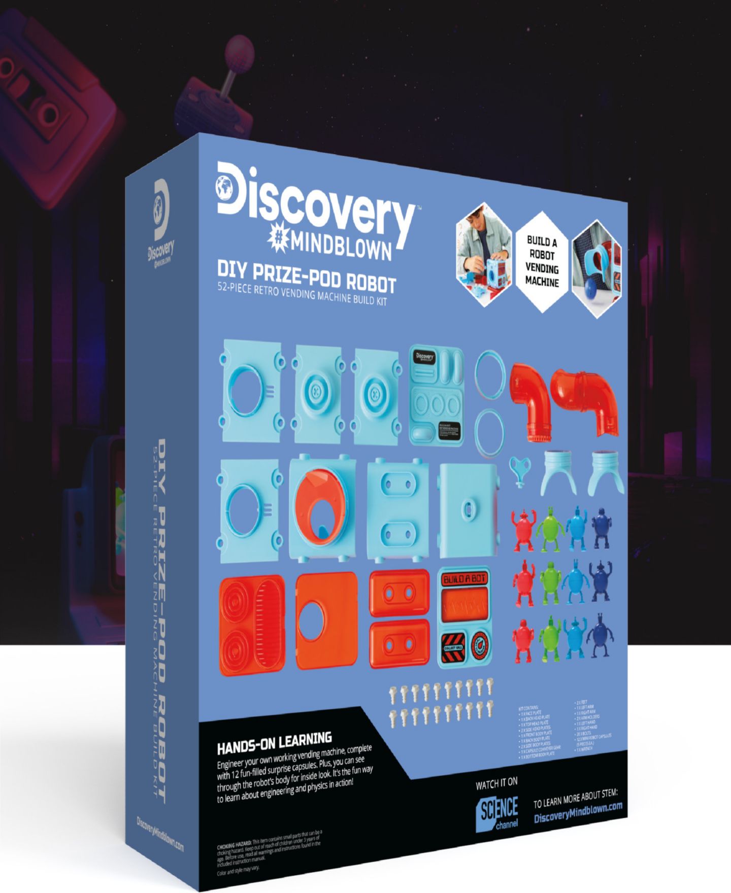 Детские конструкторы Discovery #Mindblown Stem Diy Robot Retro Vending Machine Build Kit — фото 8
